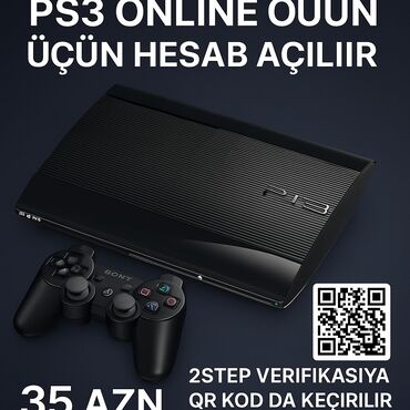 ariston ikinci əl: PS3 onlayn oyunar üçün hesap açıram hal hazırda qiymet 35azn baha