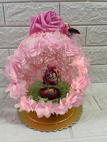 Praznična dekoracija: Uskršnje dekorativne aranžmane – ručni rad - Unikatne sferične — 7