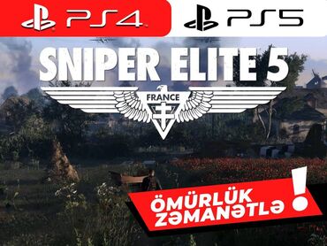 playstation diskleri: 👑 Sniper Elite 5 ÖMÜRLÜK ZƏMANƏTLƏ! Dillər: RUS, İNGİLİS VƏ S