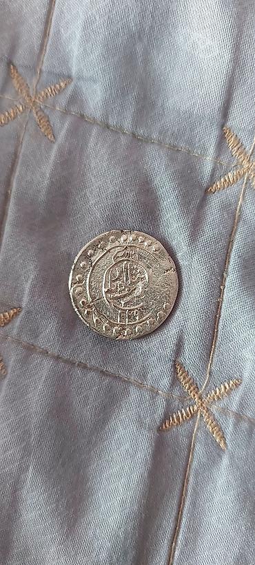 Искусство и коллекционирование: Gümüş rəngli qədim üslublu sikkə Osmanlı imperiyasından metal pul — 2