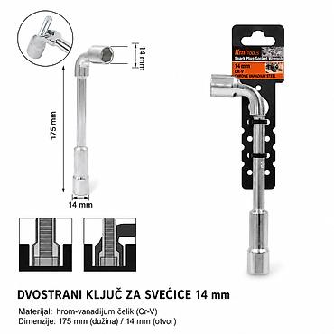 KMT L ključ sa glodanim vrhom 9363641 - Tip: dvostrani L