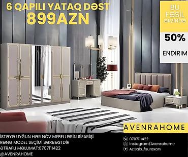 komod: 6 qapılı yataq dəsti – mövsüm boyu 50% endirimlə 899 AZN Tərkibi: - — 5