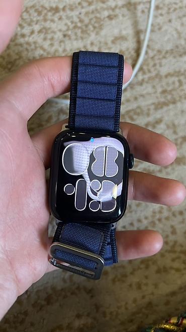 apl wotch: Apple Watch Series 7 (45 мм), алюминий, цвет Midnight/Черный — 1