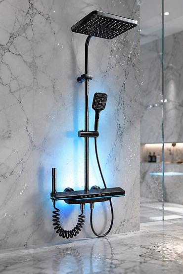 Santexnika: 🚿 Ekranlı Termostatik Duş Sistemi ✨ Müasir görünüş, rahat istifadə və — 1