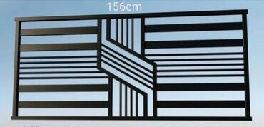 Обшивка лестниц: Металлические перила с геометрическим дизайном. Прочная конструкция — 3