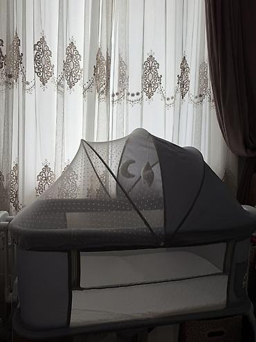 чон арыке: Балдар үчүн кошумча коюлган керебет, Жаңы, Дөңгөлөксүз, түсү - Боз — 1