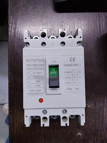 max safe: Автоматический выключатель МЕРКУРИЙ AM1‑125L/3300 - Тип — 1