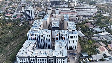 Продажа квартир: 3 комнаты, 89 м², Кок-Жар ж/м Элитка, 9 этаж, ПСО (под самоотделку) — 5
