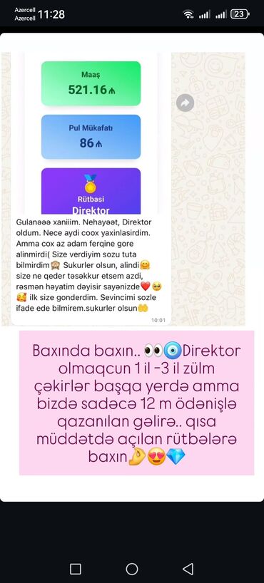 cop29 iş elanları: Bu elan onlayn iş imkanlarını təqdim edir. Şəkil 521.16 Azn məbləğində