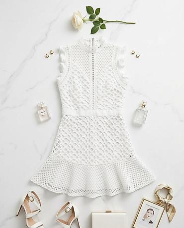 resama: Prodajem prelepu belu haljinu od heklane čipke (crochet lace). Haljina — 1
