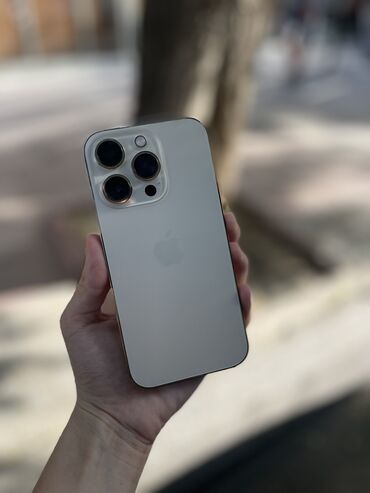 iphone qablari: IPhone 14 Pro, 256 ГБ, Matte Gold, Гарантия, Face ID, С документами