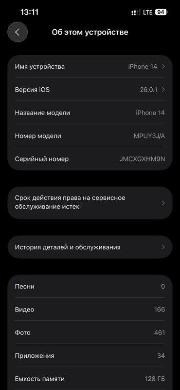 скрытый диктофон: IPhone 14, 128 ГБ