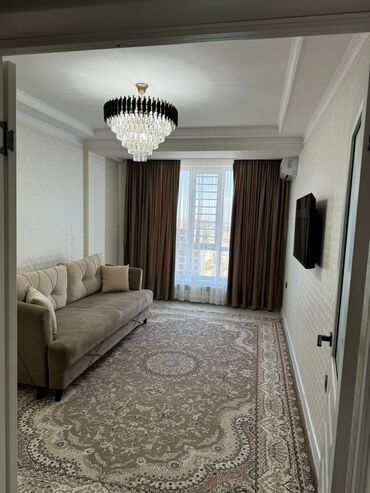 квартира в аренду в оше: 2 комнаты, 52 м², Элитка, 10 этаж, Дизайнерский ремонт