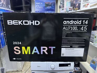 Холодильники: Телевизор BEKO AU7100 Neo 2024 Android tv с интернетом youtube, 110 см