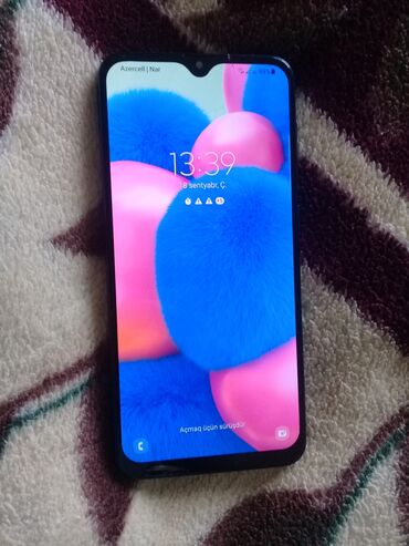 samsung s10 qiymet: Samsung A30, 32 GB, rəng - Mavi, Sensor, Barmaq izi, İki sim kartlı