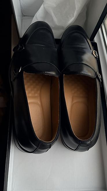 ayaqlar: Qara rəngli kişi mokasinləri – iki tokalı monk-strap dizayn - Model — 4