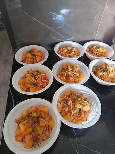 вареная кукуруза: Плов с говядиной + корейская морковь - Порционные блюда в одноразовых — 3