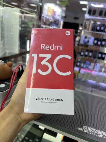 редим 8а: Xiaomi, Redmi 13C, Новый, 128 ГБ, цвет - Черный, В рассрочку, 2 SIM