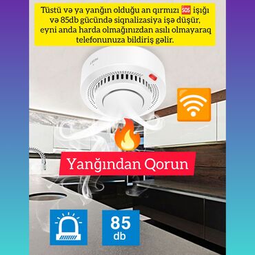 ucuz məişət texnikası: Tüstü Detektoru Wifi ✅ "İstifadəçinin bütün elanları" bölümündən