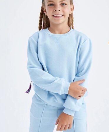 bricli uşaq idman kostyumları: Defacto marka 9-10 yas qiz usagi ucun koynek sviter pullover