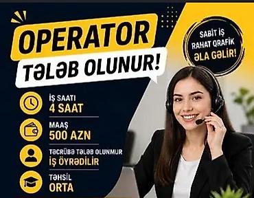 ereb azerbaycan tercume: Çağrı mərkəzi operatoru tələb olunur, 18-29 yaş, Təcrübəsiz, Aylıq ödəniş — 1