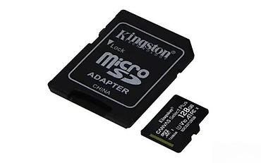 Memorijske kartice za kamere: Kingston microSD memorijska kartica 128 GB + SD adapter - Model — 1