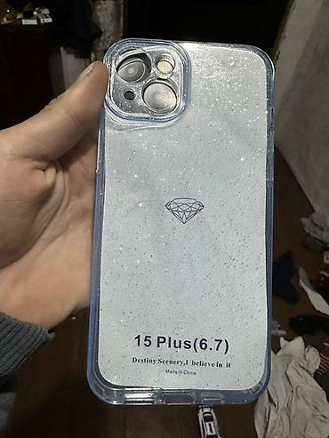 хонор х5: Прозрачный чехол с блёстками для iPhone 15 Plus (6.7") - — 1