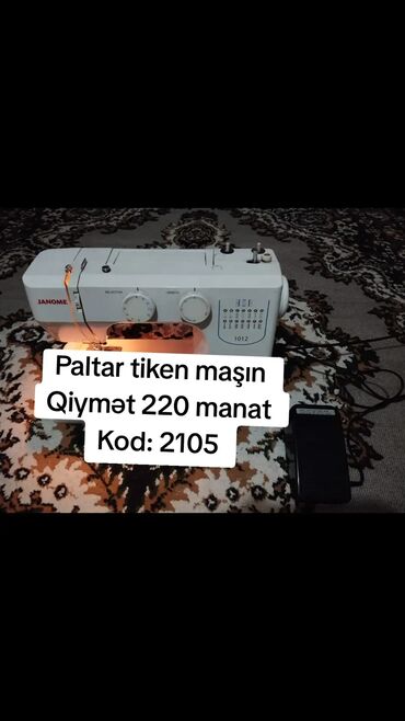 paltar yuyan masln: Tikiş maşını İşlənmiş,Elektromexaniki