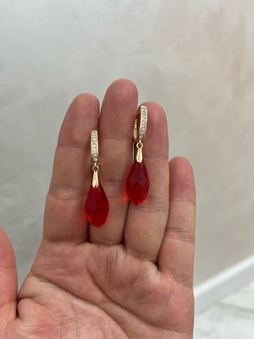 Серьги: Серьги, Женские, Вставка: Фианит, Новый — 9