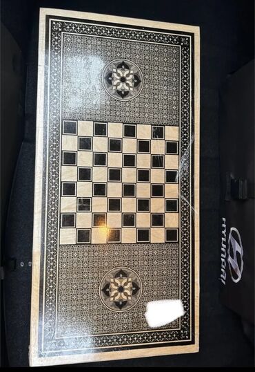 Nərdlər: Ağac üzərində oyma və lazer naxışlı nərd taxtaları - Material: bərk — 6