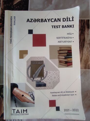 azərbaycan mətbəxi kitabı: Azərbaycan dili Taim test bankı. Təptəzədir