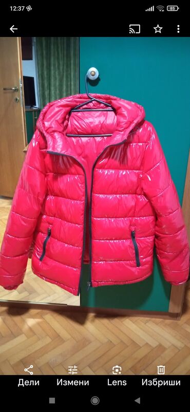 zimska jakna sa krznom: L (EU 40), Jednobojni, Sa postavom, Vata