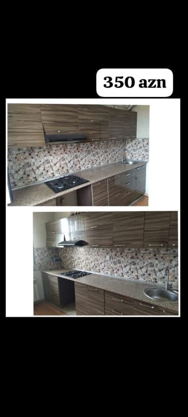 Готовые блюда, кулинария: Mətbəx mebeli 3 m ölçülü,üzərində moyka olmaqla, 350₼. Ünvan