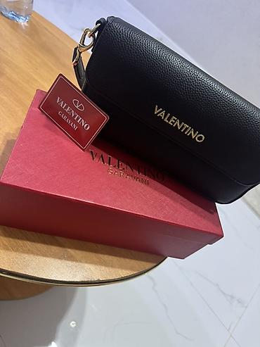 dəsti: Valentino Garavani qadın çiyn çantası - Rəng: qara - Material — 1