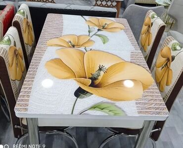 Masa və oturacaq dəstləri: Mətbəx üçün, Yeni, Açılan, Dördbucaq masa, 4 stul — 21