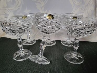 Čaše: Case kristal Zajecar za vino,rucni rad iz 70ih.godina. Case za — 11