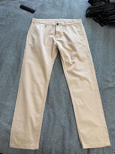 zara 34: Мужские брюки новые Zara Man (Basic Collection) - Модель — 1