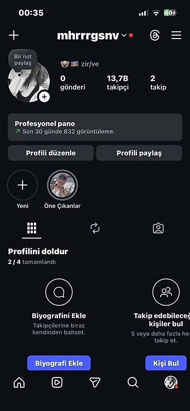 evde xadime isi tap az: Instagram profili: “mhrrrgsnv” - Platform: Instagram, peşəkar hesaba — 1
