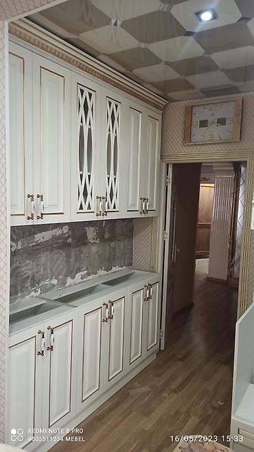 Sifarişlə mətbəx mebeli: Sifarişlə mətbəx dəsti, Özü çəkən petlələr, MDF, Kredit yoxdur, Pulsuz çatdırılma, Rayonlara çatdırılma — 21