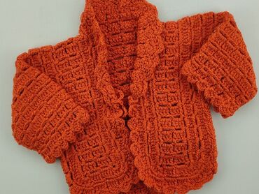 sweterek pomarańczowy: Kardigan, 0-3 m, stan - Bardzo dobry
