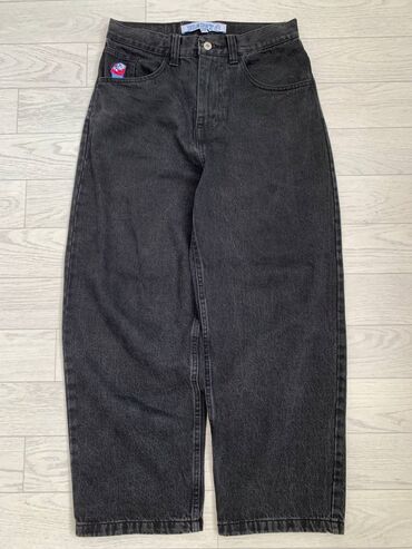 джинсы трубы: Джинсы и брюки, цвет - Черный, Б/у