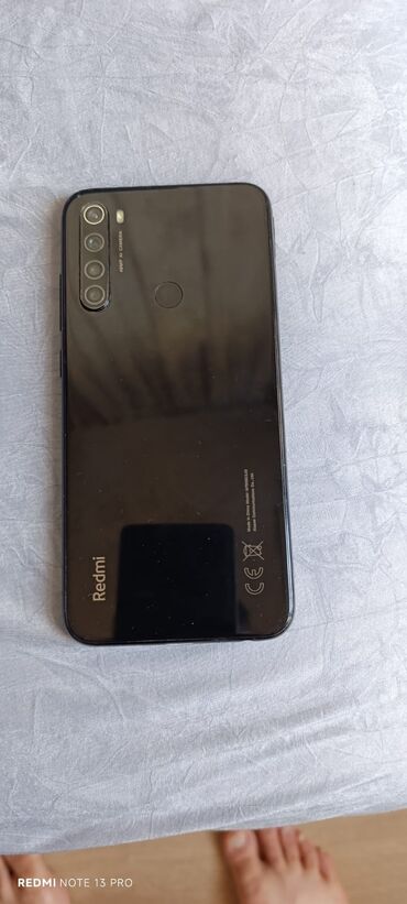 Redmi Note 8, 64 GB, rəng - Qara, Barmaq izi