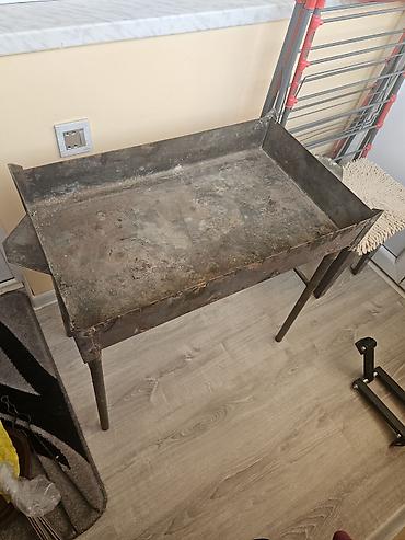 peçka soba: Metall manqal/şiş kababı sobası 40X70 ölçülü manqal 3-4 dəfə işlənib — 2