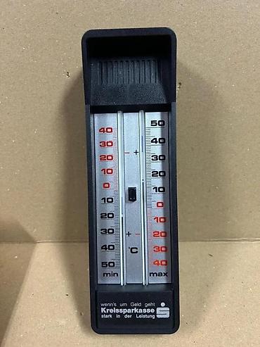 Termometri, termovizori: Min–max kućni termometar sa aluminijumskom skalom - Tip: zidni/sobni — 1