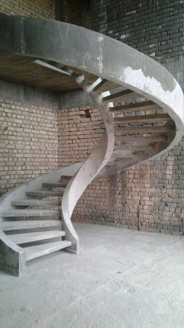 Услуги: Изготовление на бетонный лестница любой сложная проектная киргизстан