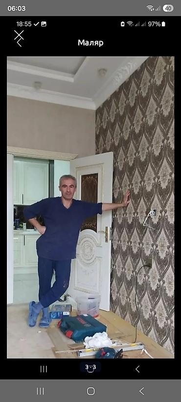ucuz hovuz: Malyar və dekorativ daxili təmir xidməti Peşəkar malyar işləri: - — 3