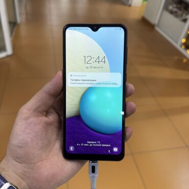 Samsung: Samsung Galaxy A02, Б/у, 32 ГБ, цвет - Черный, 2 SIM — 6