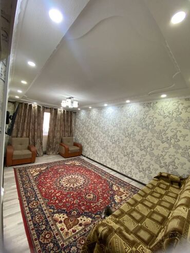 снять квартиру на долгий срок в бишкеке ок: 2 комнаты, 43 м², 104 серия, 1 этаж, Евроремонт