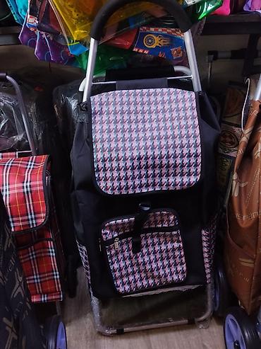 сумки на колёсах: Тележка-сумка для покупок на колесах - Вместительная сумка на каркасе — 1