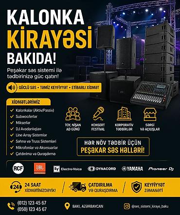jbl party: KALONKA KİRAYƏSİ – BAKI Tədbirləriniz üçün güclü, təmiz və peşəkar — 1